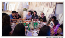 賓客享用晚宴美食情況。