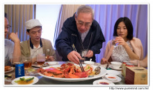 賓客享用晚宴美食情況。