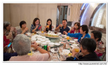 賓客享用晚宴美食情況。