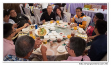 賓客享用晚宴美食情況。