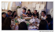 賓客享用晚宴美食情況。