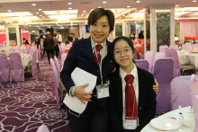 服務人員合照留念