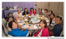 賓客享用晚宴美食情況。