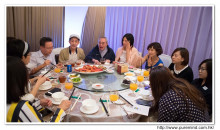 賓客享用晚宴美食情況。