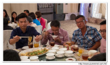 賓客享用晚宴美食情況。