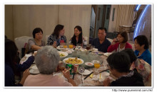 賓客享用晚宴美食情況。