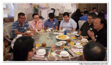 賓客享用晚宴美食情況。