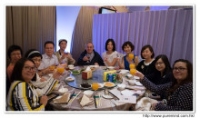 賓客享用晚宴美食情況。